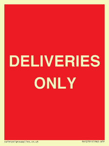 DELIVERIES ONLY